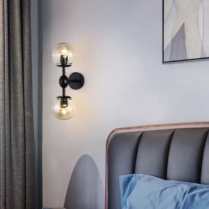 Smoked Glass Bean Sconce