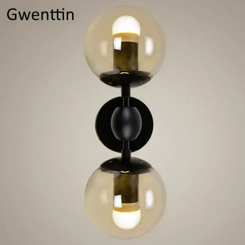 Smoked Glass Bean Sconce