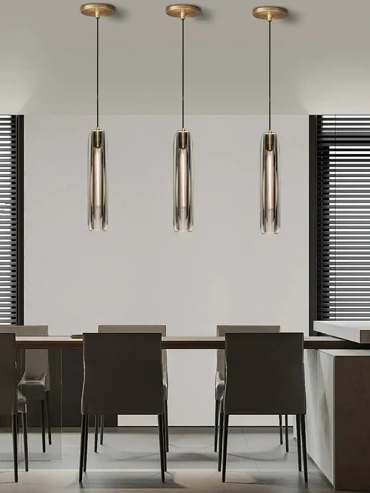 Crystal Copper Pendant Light