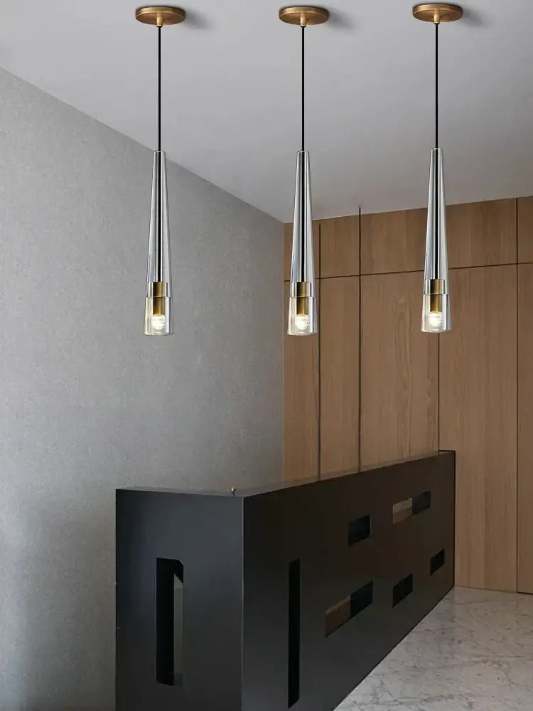 Crystal Copper Pendant Light