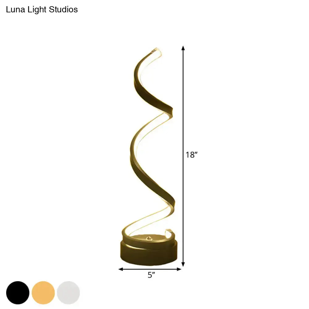 Black Gold LED Table Lamp
