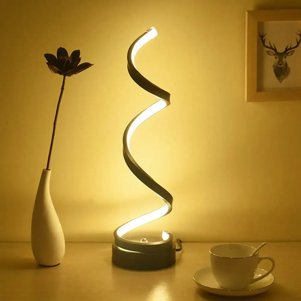Black Gold LED Table Lamp