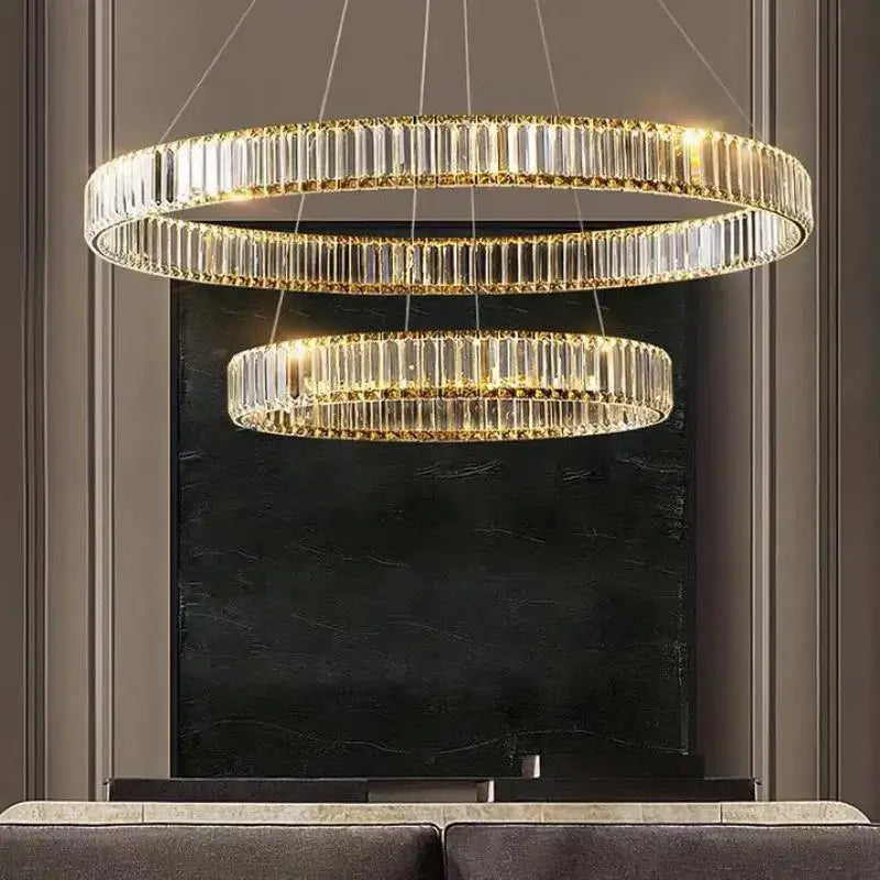 Chrome Crystal LED Chandelier