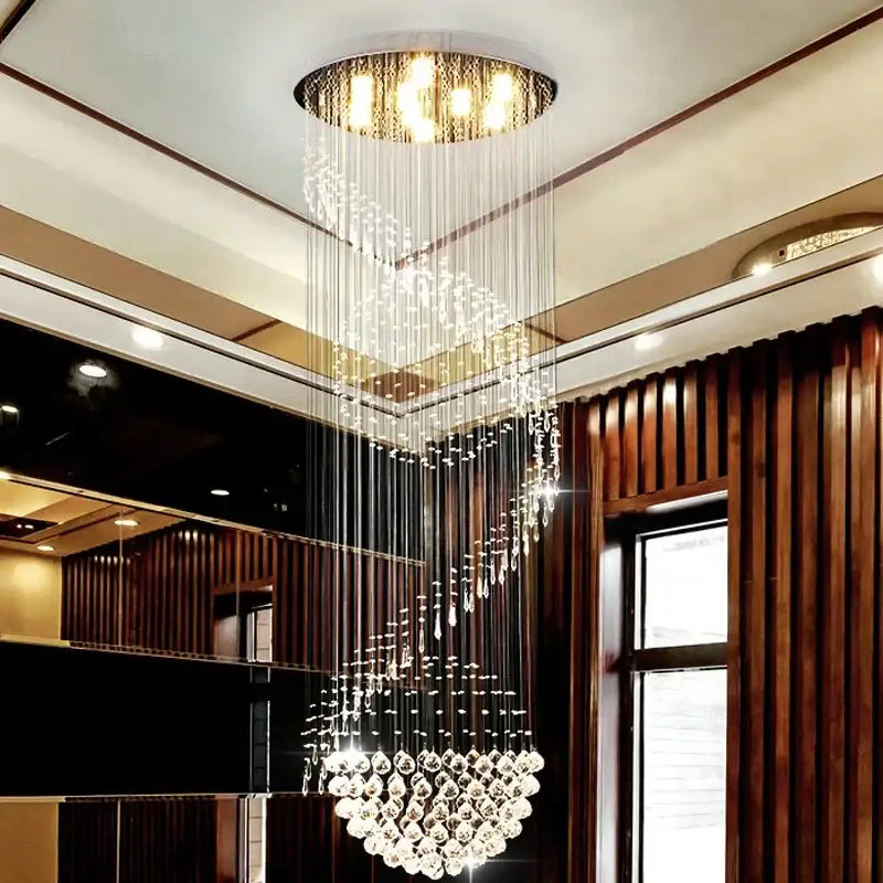 Crystal 300cm Staircase Chandelier