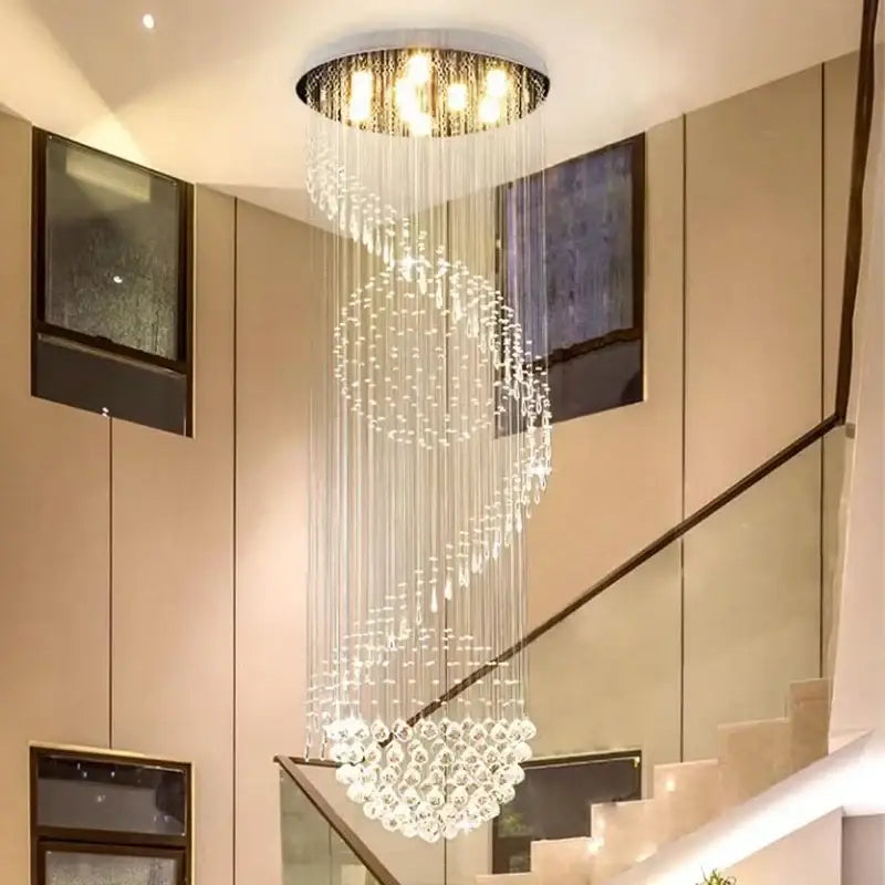 Crystal 300cm Staircase Chandelier