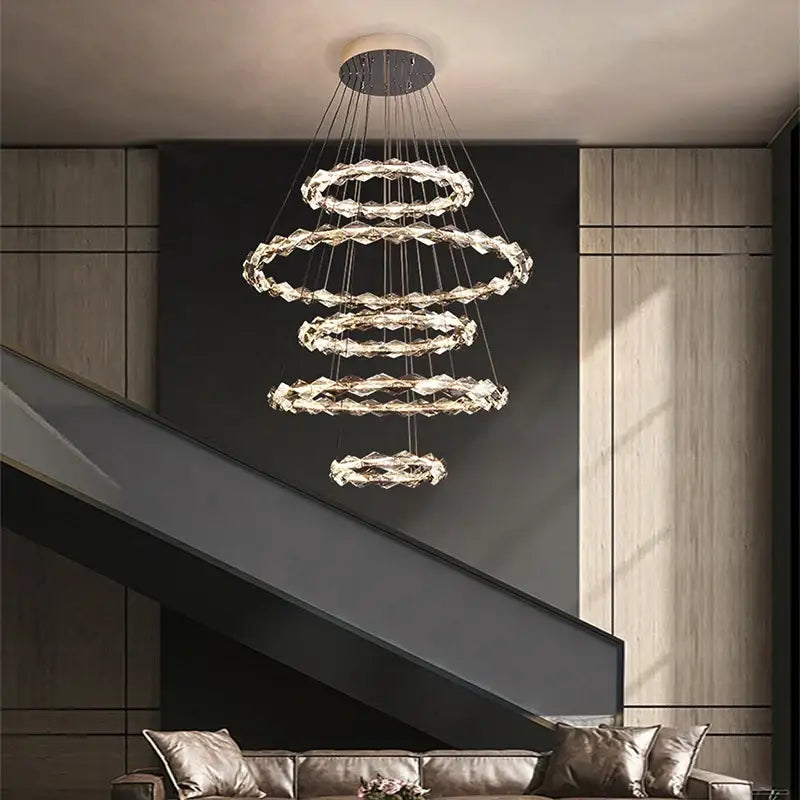 Crystal Spiral Chandelier