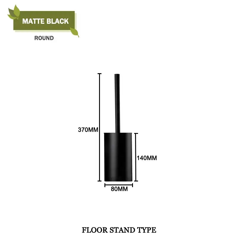 Gold Square Toilet Brush Set