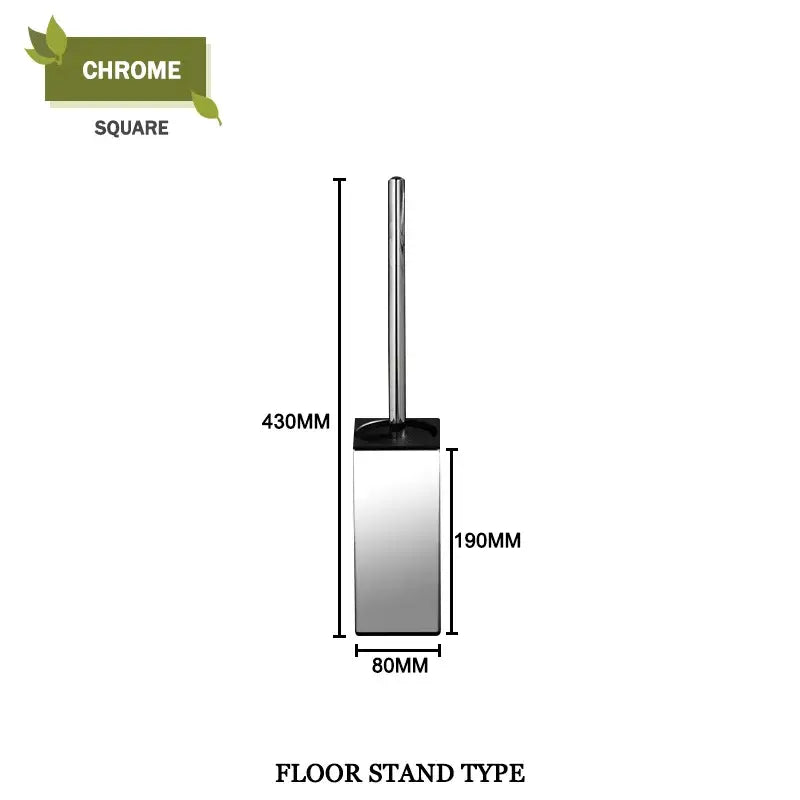 Gold Square Toilet Brush Set