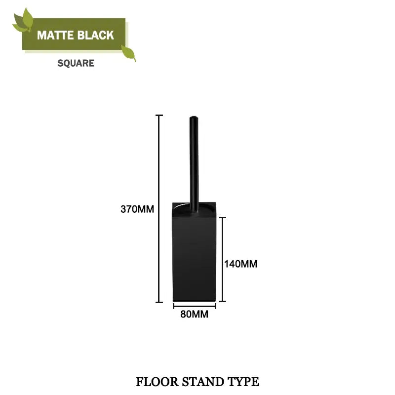 Gold Square Toilet Brush Set