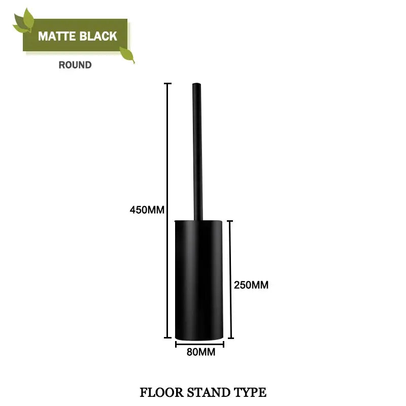 Gold Square Toilet Brush Set
