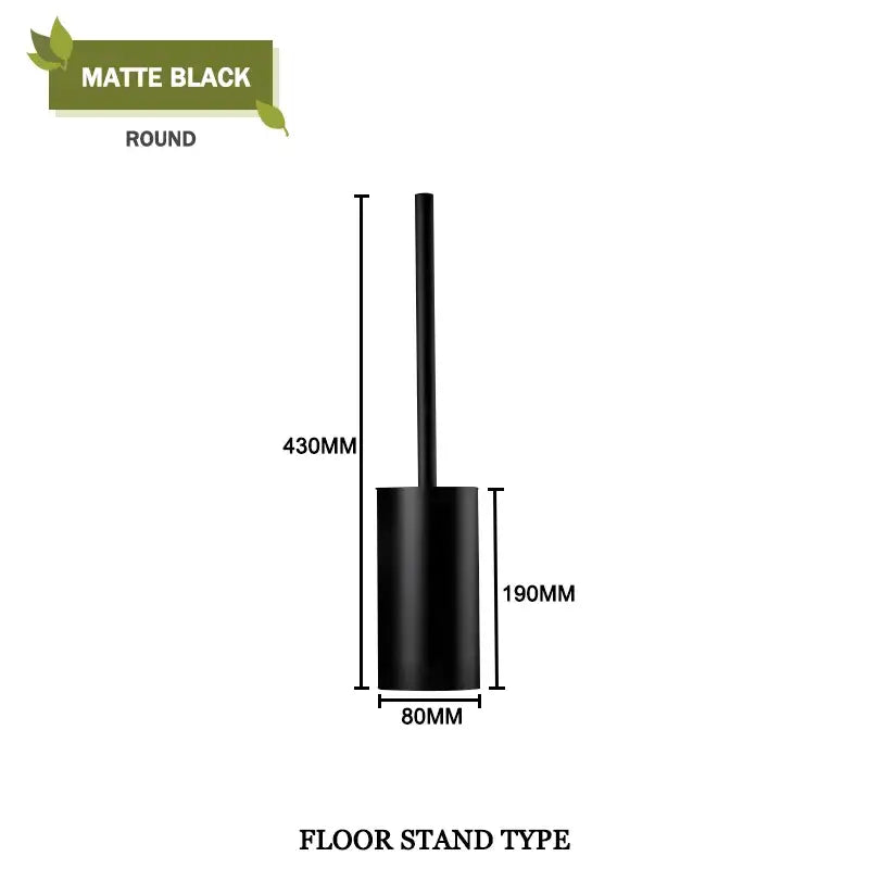 Gold Square Toilet Brush Set