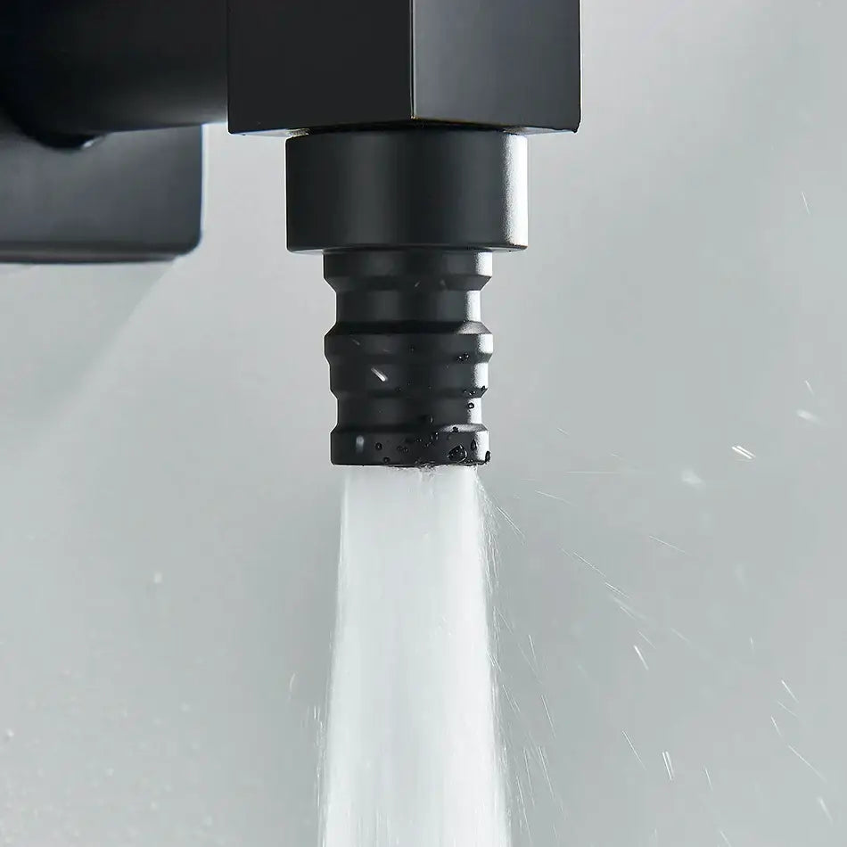 Black Brass Wall Faucet