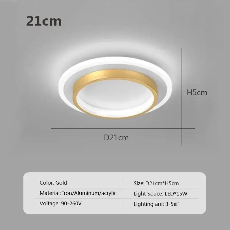 Black Square LED Ceiling Light
