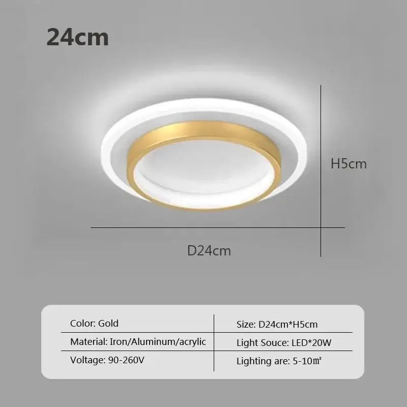 Black Square LED Ceiling Light