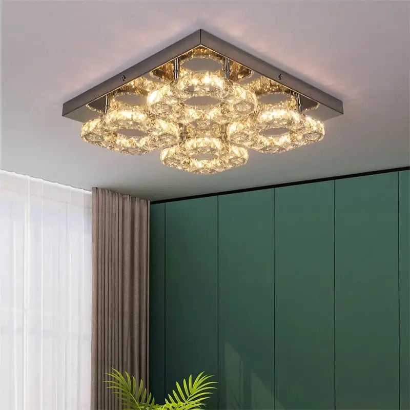 Chrome Dimmable Crystal Light