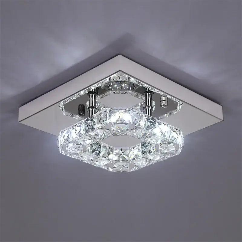Chrome Dimmable Crystal Light