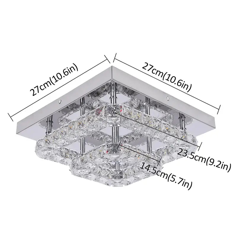 Chrome Dimmable Crystal Light