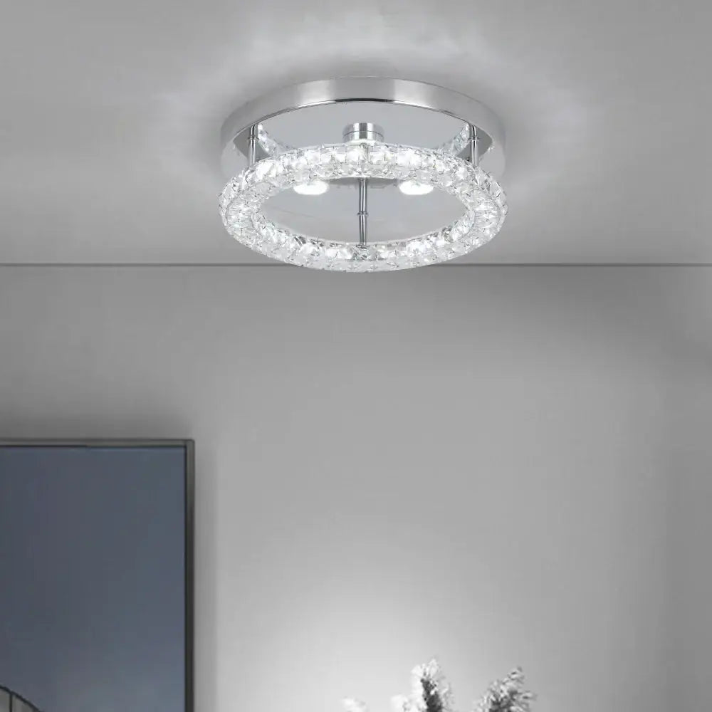 Crystal Flush Mount Ceiling Light