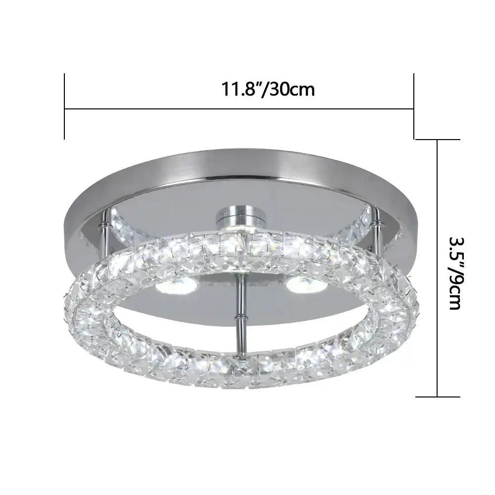 Crystal Flush Mount Ceiling Light