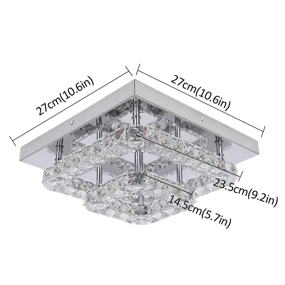 Crystal Flush Mount Ceiling Light