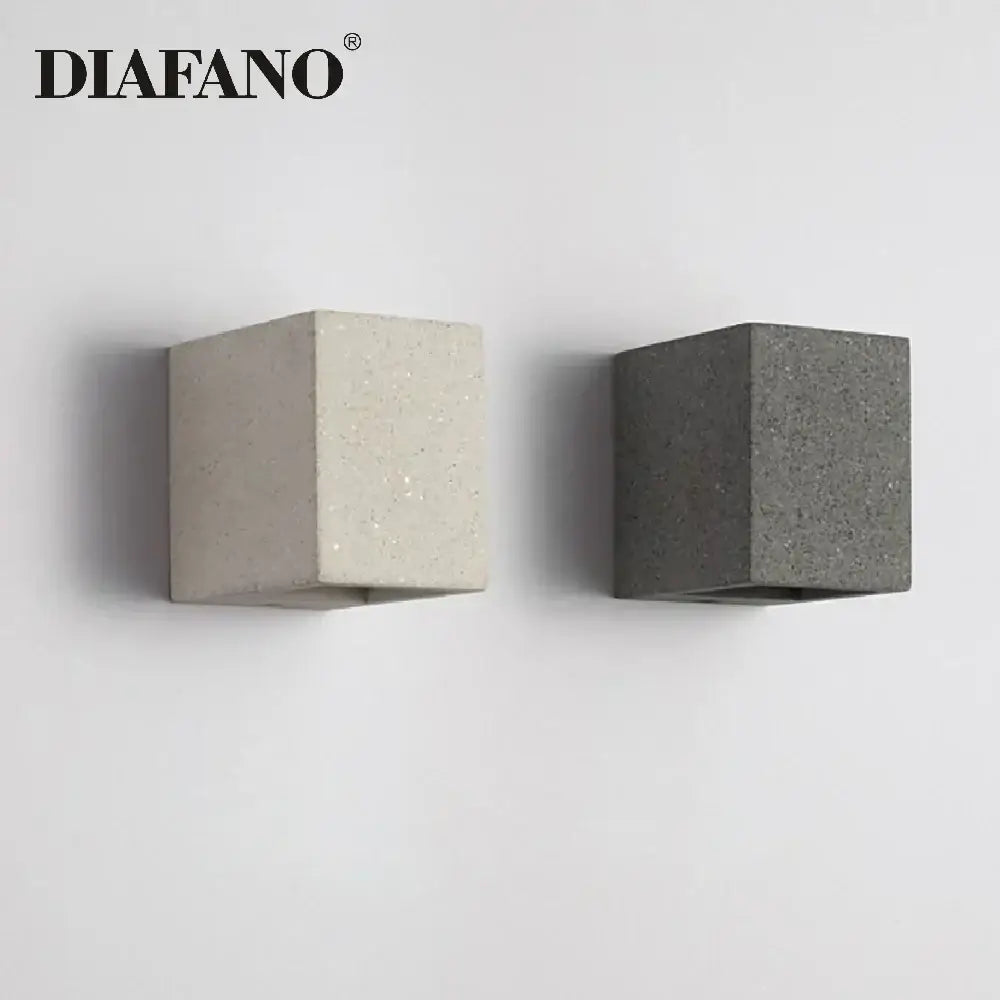 Gray Cement Wall Sconce
