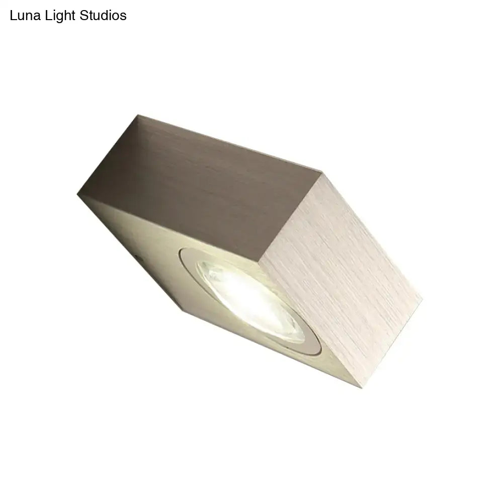 Black Silver LED Wall Sconce