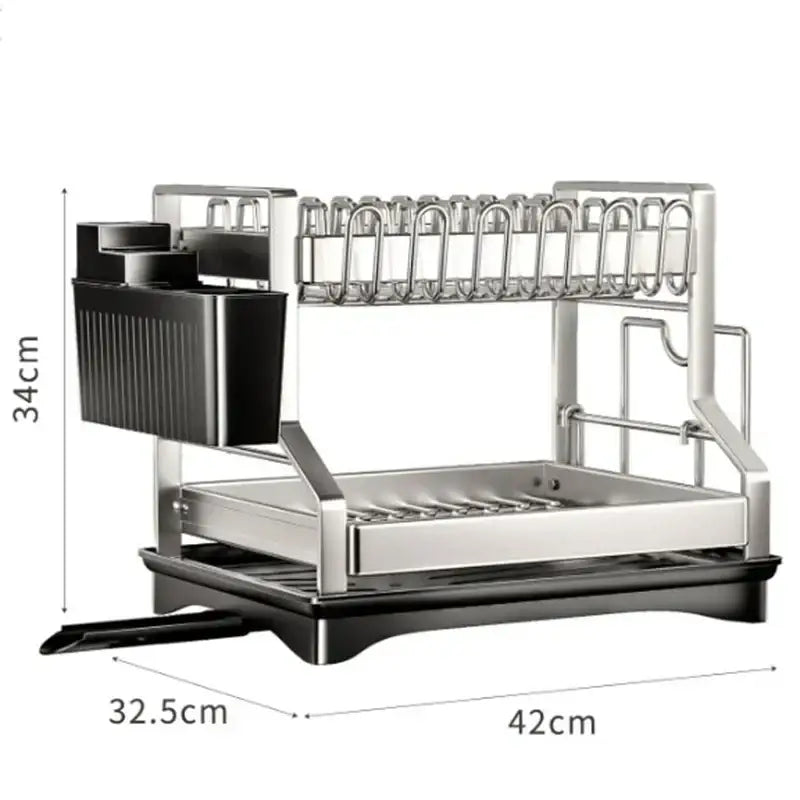 Black Dish Drying Rack