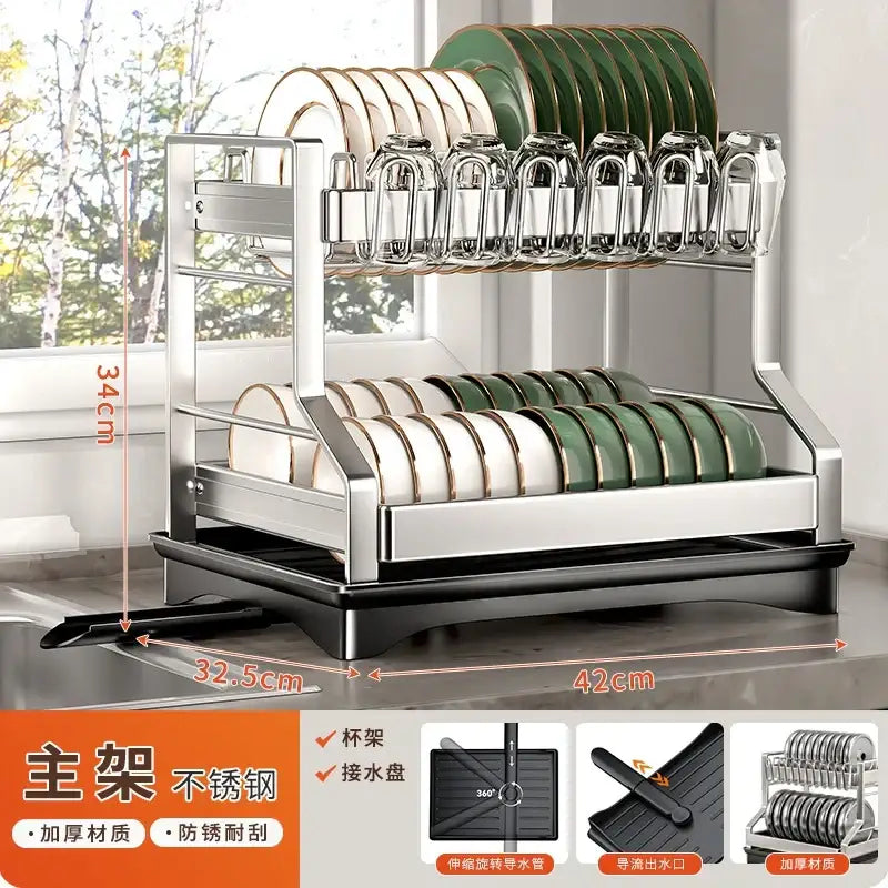 Black Dish Drying Rack