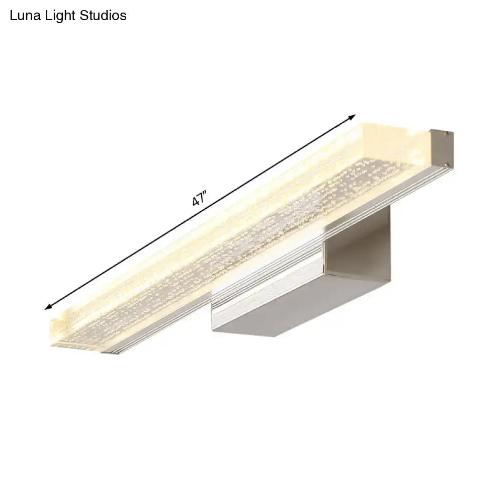 Stainless LED Bathroom Sconce