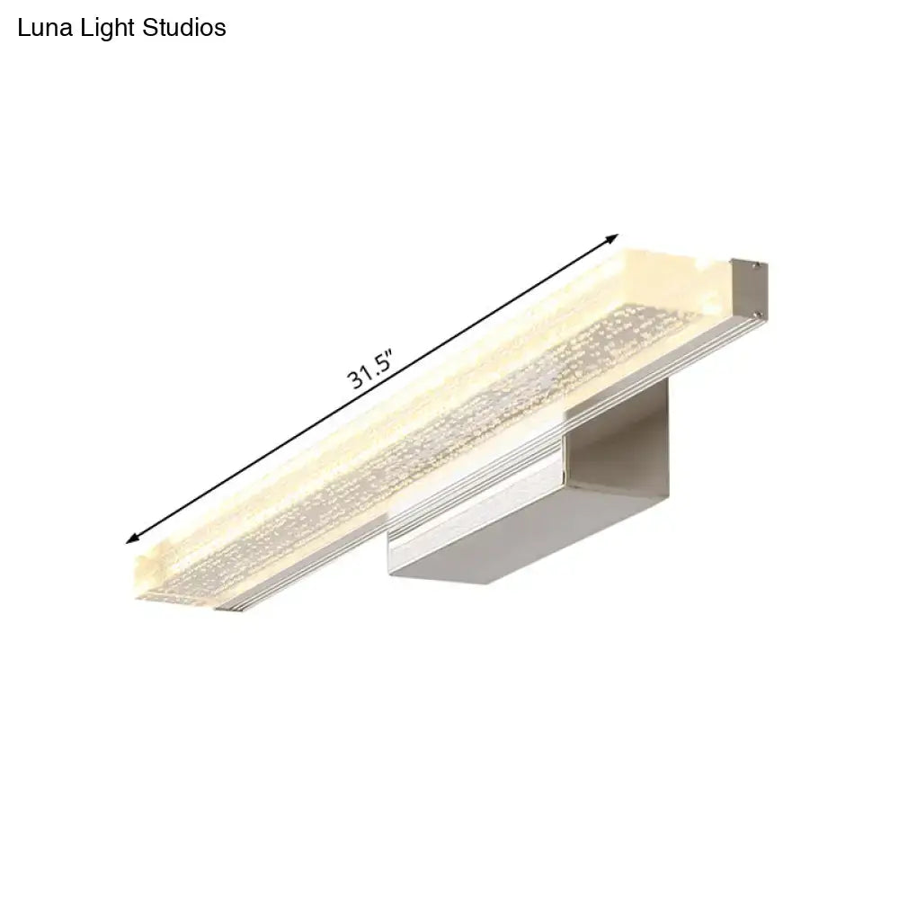 Stainless LED Bathroom Sconce