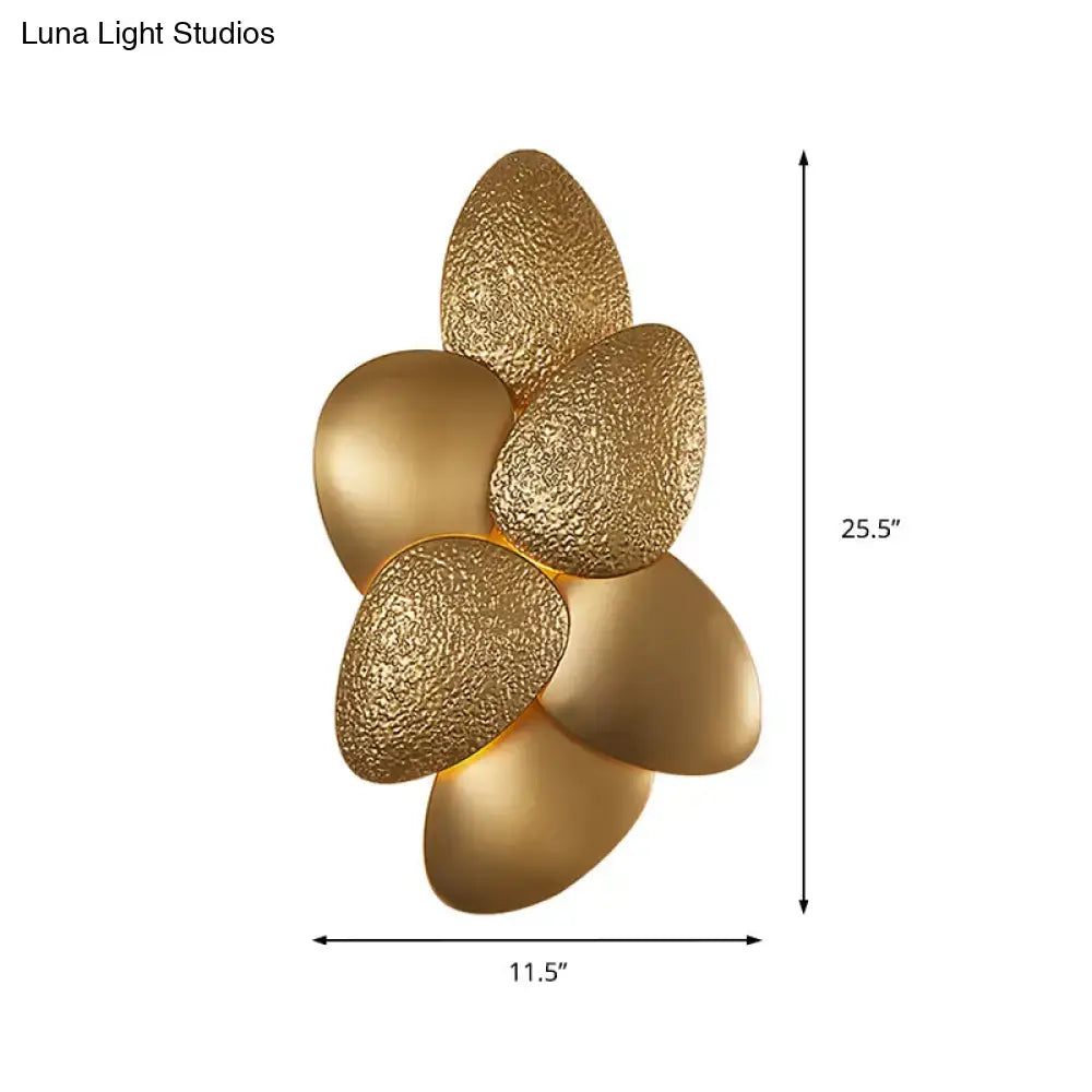 Gold Squama Wall Sconce 3 or 6 Light