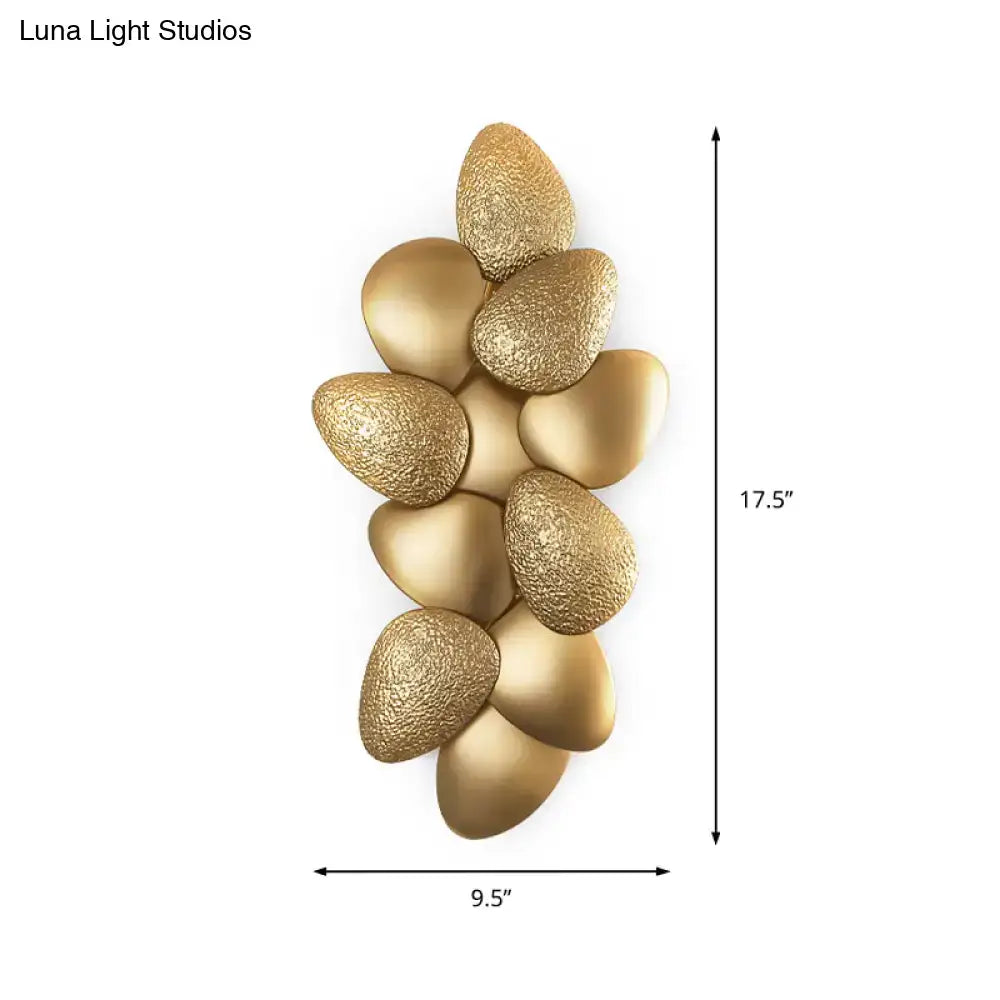 Gold Squama Wall Sconce 3 or 6 Light