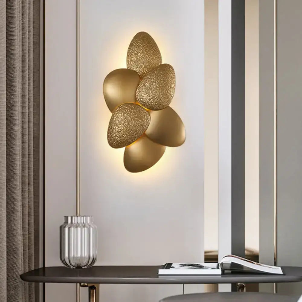 Gold Squama Wall Sconce 3 or 6 Light
