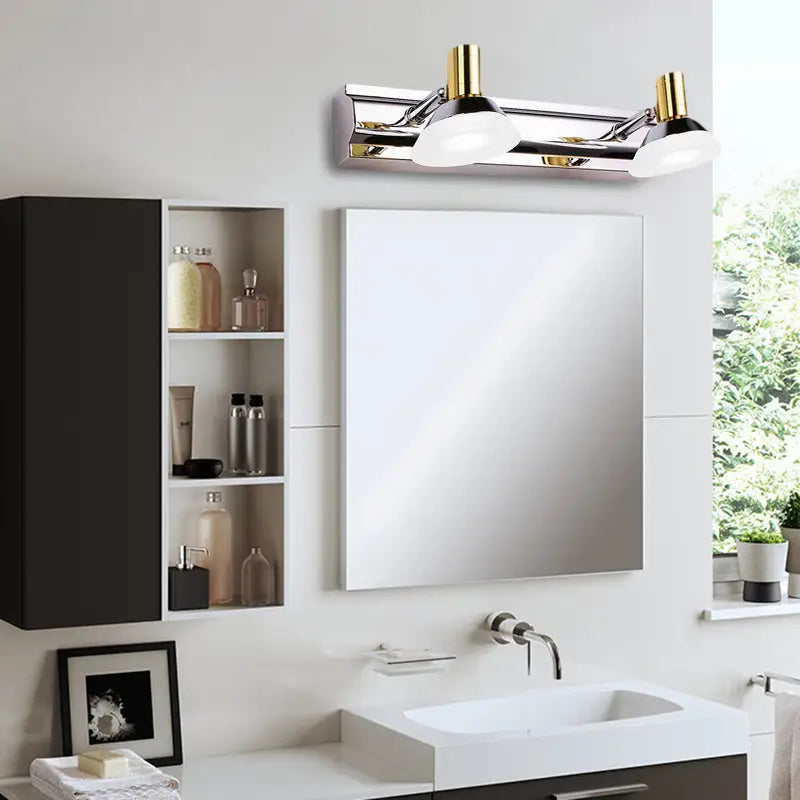 Chrome Gold Vanity Light