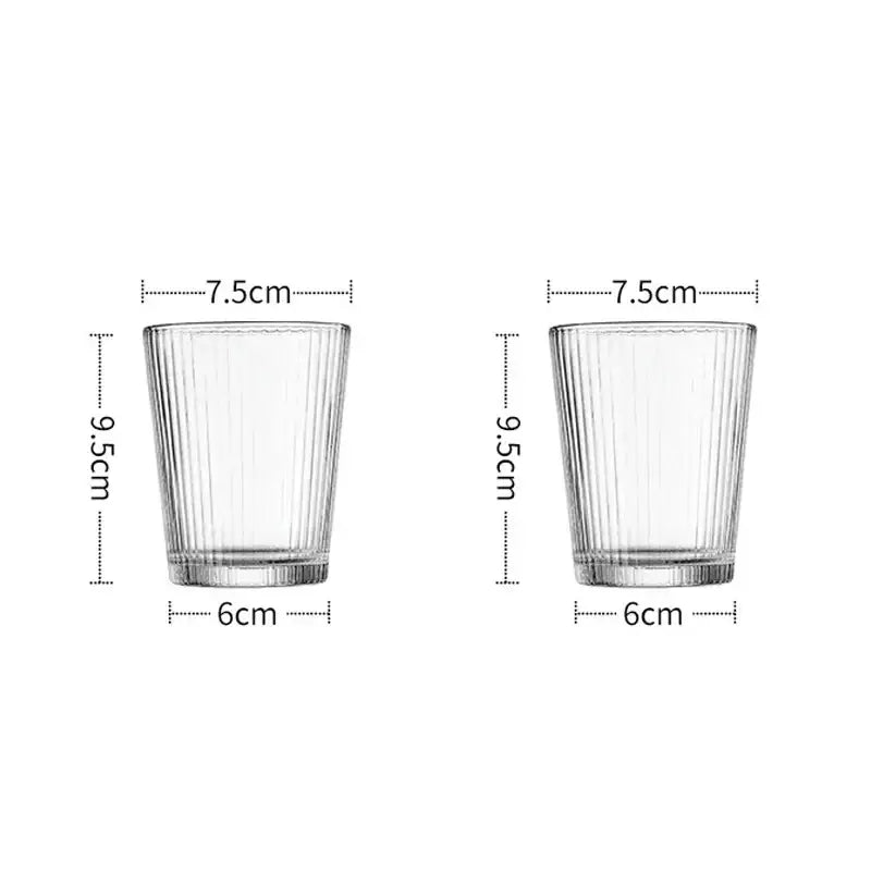 Striped Glass Kettle Set