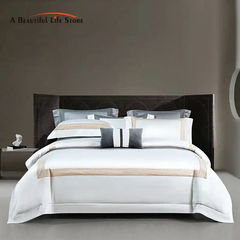 Cotton Striped Bedding Set