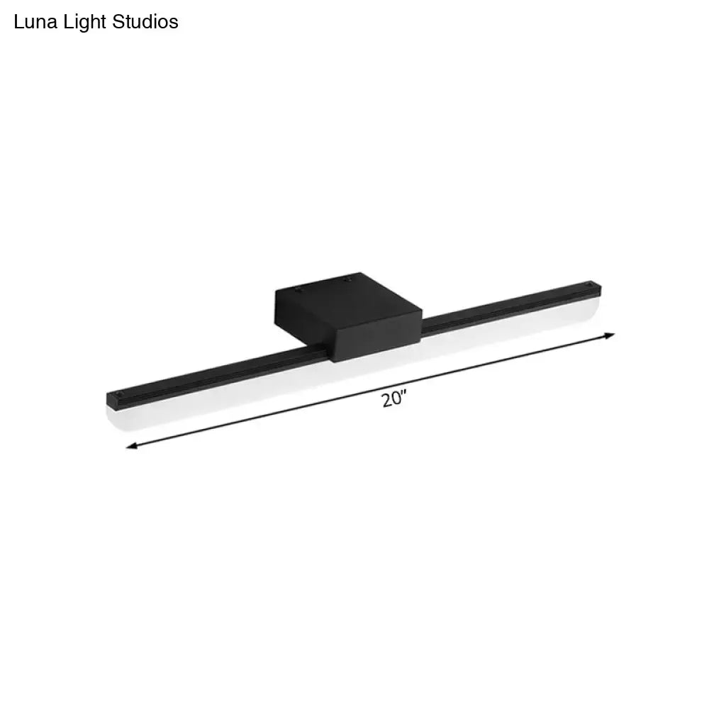 Black White Linear Sconce