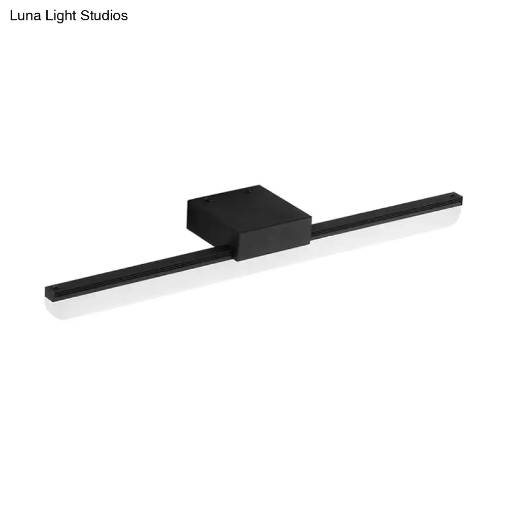Black White Linear Sconce