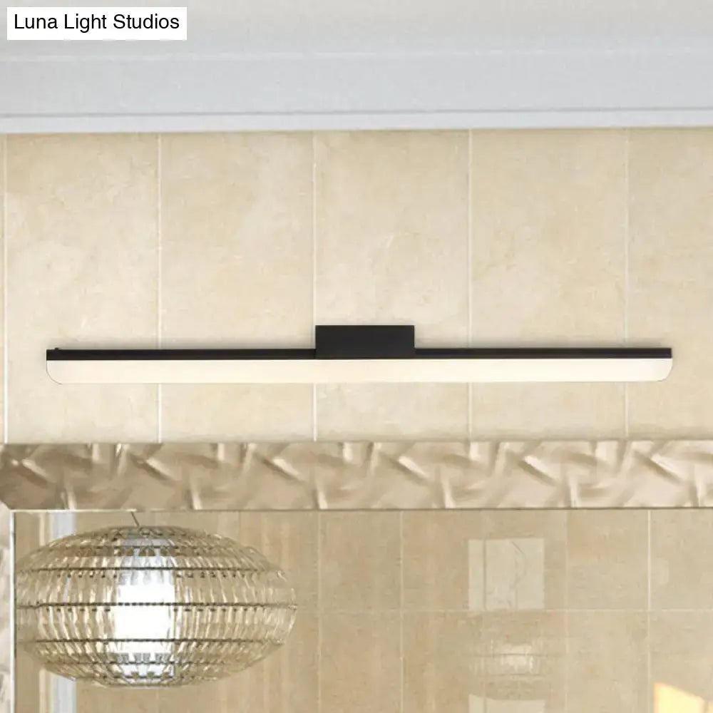 Black White Linear Sconce