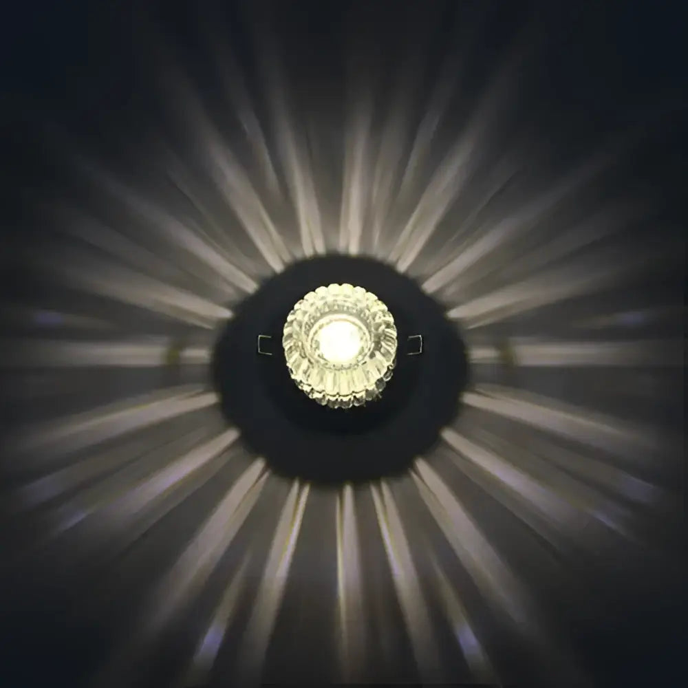 Crystal Sunburst Ceiling Light
