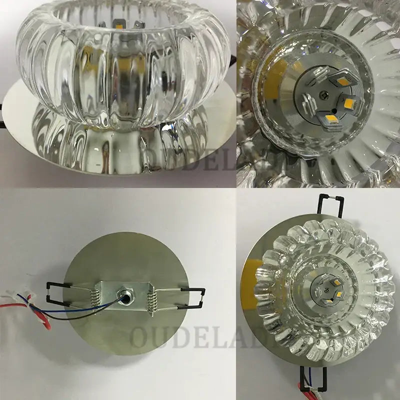 Crystal Sunburst Ceiling Light