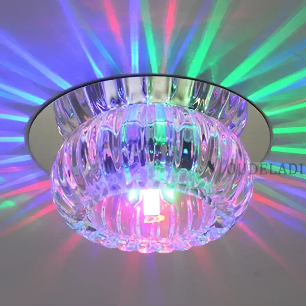 Crystal Sunburst Ceiling Light