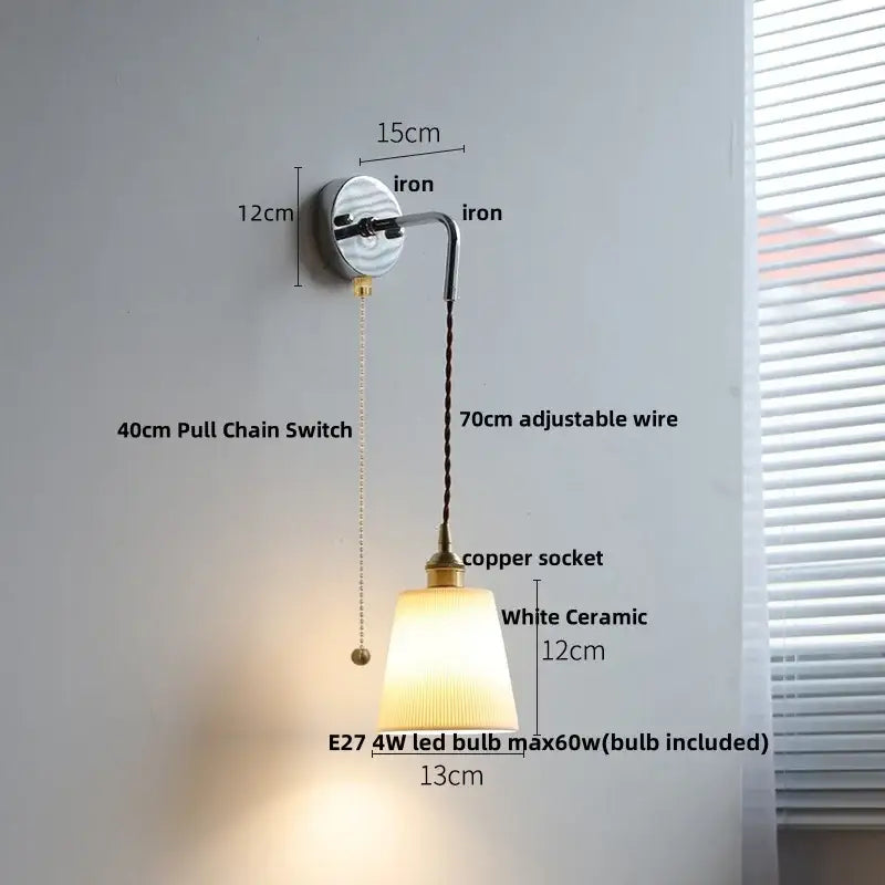 Brass Glass LED Sconce