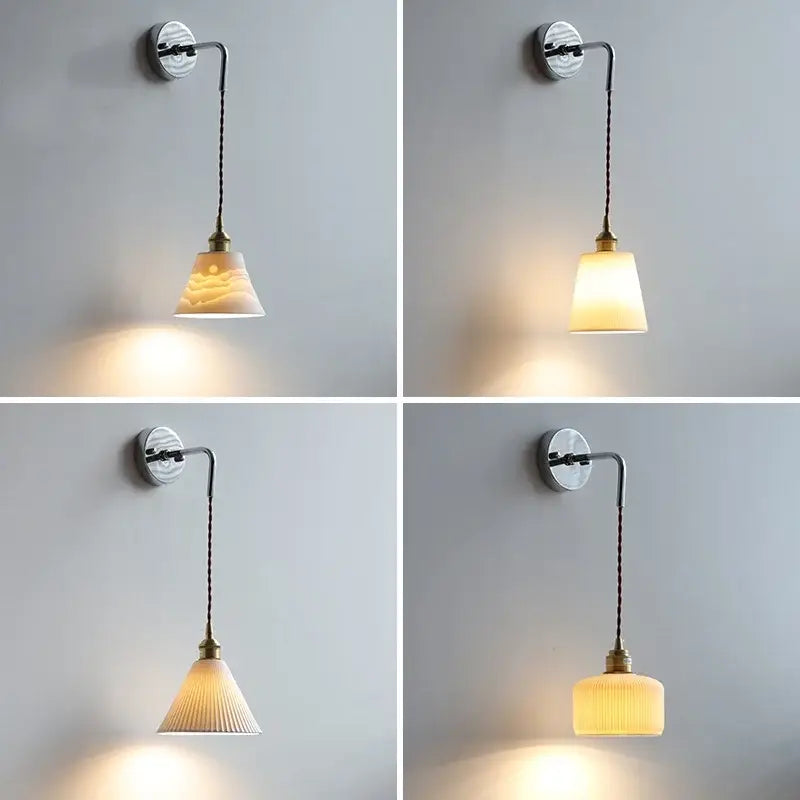 Brass Glass LED Sconce
