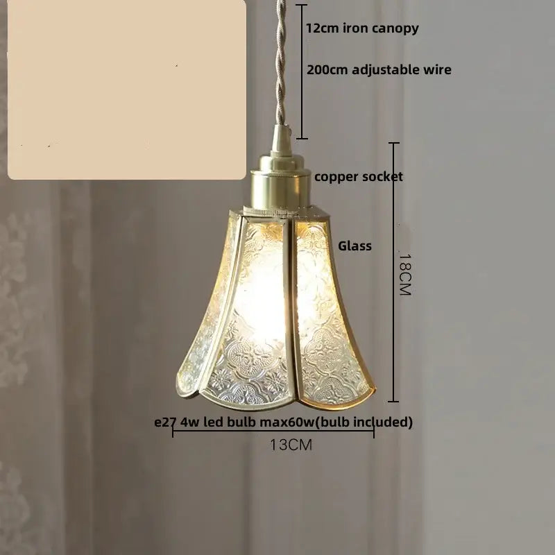 Copper Glass Pendant Lamp