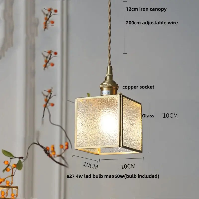 Copper Glass Pendant Lamp