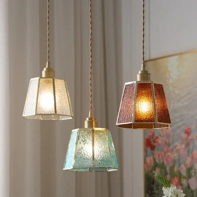 Copper Glass Pendant Lamp