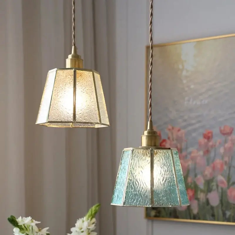 Copper Glass Pendant Lamp