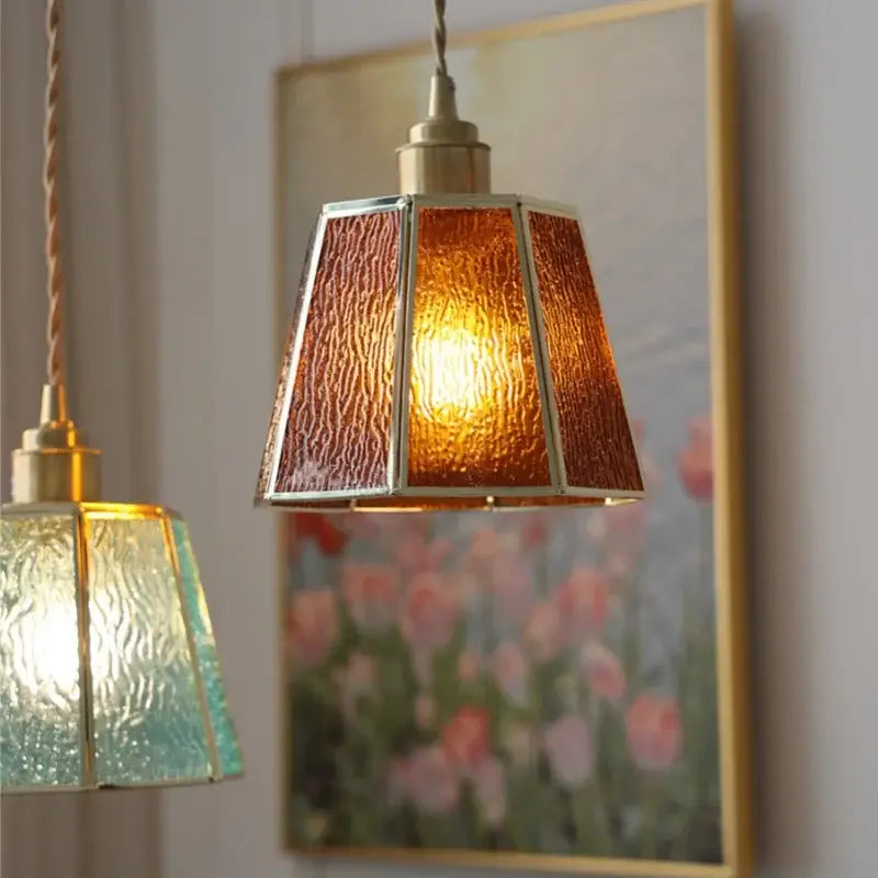 Copper Glass Pendant Lamp