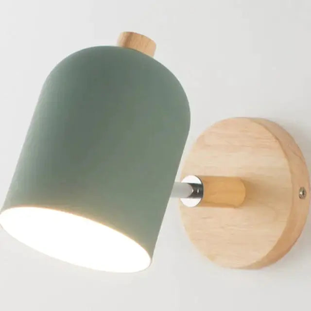 Teal Wood Wall Sconce